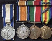 A Superb LLOYDS SEA BRAVERY MEDAL & “Kings Comm’ for Brave Conduct”(1940).Merc’ Marine Trio (MID) Royal Indian Marine, & WW2 ATLANTIC & ARCTIC STAR, Polish Cross. Killed in Action SS.ARANDORA,U-47 SINKING 2.7.1940 & Wife’s QAIMNSIL 1914-15 trio (MID)