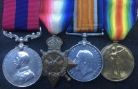 A Superb, 19th Bn Lancs Fusiliers “SALFORD PALS” DISTINGUISHED CONDUCT MEDAL & 1914-15 Trio. 5320.Pte A. WOLFENDEN 19th Bn LANCS FUS’ With a serious “one man army” battle citation. One of the last DCM’s of WW1, 1st Nov’ 1918, Just Ten Days Before the Armistice.