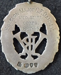 A RARE VOLUNTEER OFFICER’S “COLONIAL & DOMINION” DECORATION, with “VRI” MONOGRAM. SURGEON-MAJOR, G.F. DANSEY. MED STAFF CORPS 1867-95. (Chief Medical Officer,City of Sydney, Australia 1869-88