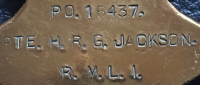 AN EXCELLENT “BATTLE of JUTLAND” 1914-15 Trio & LSGC
To: PO. 16437. PTE- SGT. H.R.G. JACKSON. 
ROYAL MARINE LIGHT INFANTRY. (HMS HERCULES)
