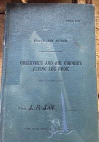 A Classic & Outstanding (Bomber Command) Aircrew Europe,
“Double Gallantry” Group of Six.  DFC (1943) DFM (1942)
Sgt- Flt/Lt L.R. Say, Air Gunner 61 Sqd RAF. With Original 52 Operational Night Sorties Flying Log Book.