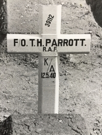 A Superb, Important & “Historically Unique“ Whitley pilot’s Aircrew Europe M.I.D. group of three, (Landed in error in a German field) & later THE FIRST BOMBER COMMAND CASUALTY OF WW2. F/O T.F. Parrott, M.I.D. 77 Sqd. RAF.