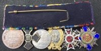 A Superb Romanian Officer’s Baltic War & Great War, Order of The Star  &Order of The Crown,  Group of Six. Mounted as worn on original bar and ribbons.
