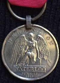 An Exceptional & Rare “OFFICER’s WATERLOO MEDAL” to:
LIEUT (Late Lt Colonel) GEORGE WHANNELL 33rd FOOT (1st Yorks, West Riding Regiment) Joined army at age 13 & was THE youngest officer to fight at Waterloo at age 17.