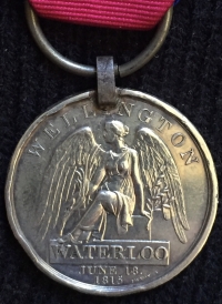 An Exceptional & Rare “OFFICER’s WATERLOO MEDAL” to:
LIEUT (Late Lt Colonel) GEORGE WHANNELL 33rd FOOT (1st Yorks, West Riding Regiment) Joined army at age 13 & was THE youngest officer to fight at Waterloo at age 17.