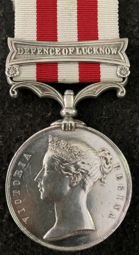 A Scarce and Greatly Desirable Medal. INDIAN MUTINY MEDAL “DEFENCE OF LUCKNOW” To: George Clarke. 32nd (Cornwall) Light Infantry. An ORIGINAL LUCKNOW DEFENDER. Died of disease during the siege 7th August 1857.