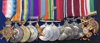 A “Unique and Impressive” RFC & RAF WW1 & II. “G.S.M.”KURDISTAN” M.S.M. (South Russia) & L.S.G.C. with Russian ”St Stanislaus” & IRAQ, King Faisal Medal. Group of twelve. To: 2.AM -Wing Cdr Leonard Mitchell, R.F.C. & R.A.F.
