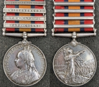 AN UNUSUAL MEDAL OF THE ORDER OF THE BRITISH EMPIRE, One of the Very First Awards (Civil Gallantry, Aug,1917)  & QUEEN’s SOUTH AFRICA (4 Clasps). 6876 Pte F.A. Hesman. 2nd Rl West Kents & Imp’ Mil’y Railway Police,1901.