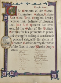 AN UNUSUAL MEDAL OF THE ORDER OF THE BRITISH EMPIRE, One of the Very First Awards (Civil Gallantry, Aug,1917)  & QUEEN’s SOUTH AFRICA (4 Clasps). 6876 Pte F.A. Hesman. 2nd Rl West Kents & Imp’ Mil’y Railway Police,1901.