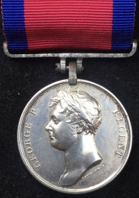 A Truly Magnificent & Rare “Heavy Cavalry Charger” WATERLOO MEDAL To: Christopher Armstrong, 6th or Inniskilling Dragoons. Severely wounded in the famous “Great Union Charge” Lost left leg when 6th rode with Scots Greys.