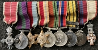 A Unique Royal E.Kents (The Buffs) MBE (Mily) & GSM (Palestine) WW2 service, GSM Africa (KENYA) for Mau-Mau Troubles. QEII 1953, & Rare “Swedish, Order of Dannebrog, Knight III Class” Given personally by King Frederick IX.