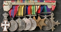 A Unique Royal E.Kents (The Buffs) MBE (Mily) & GSM (Palestine) WW2 service, GSM Africa (KENYA) for Mau-Mau Troubles. QEII 1953, & Rare “Swedish, Order of Dannebrog, Knight III Class” Given personally by King Frederick IX.