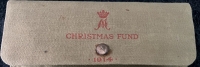 AN EXCESSIVELY RARE (& PRACTICALLY UNOBTAINABLE)
PRINCESS MARY’S CHRISTMAS FUND 1914. “Crested & 1914 Dated Original Canvas Stationary Wallet, Pencil & Writing Set”
