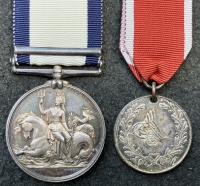 An Outstanding N.G.S. (SYRIA). A pair to“Officer Clerk” TIMOTHY CLINCH (H.M.S Stromboli) & Silver, “St Jean D’Acre” for Bombardment of Acre,1840. The son of a well known R.N. Captain of the same name who served in Nelson’s Navy