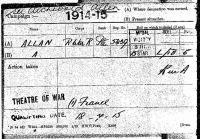 An Early, Complete & Important “Battle of the Somme” 1914-15 Star CASUALTY Trio, Plaque & Scroll (in tube) 5439, Pte. A.ALLEN. “D”Coy, 10th Royal Warks Regt. KILLED IN ACTION, 3rd July 1916. Married man, St.Werburgh’s Bristol age 34.