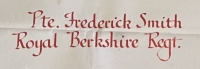 A Scarce & Desirable 1914 Star & Bar (Old Contemptible) Trio and Original Scroll . To: 7704. Pte. F. SMITH, 1st Royal Berks Regt. KILLED IN ACTION, 15th May 1915. A BATTLE OF FESTUBERT & RICHEBOURG CASUALTY.