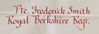 A Scarce & Desirable 1914 Star & Bar (Old Contemptible) Trio and Original Scroll . To: 7704. Pte. F. SMITH, 1st Royal Berks Regt. KILLED IN ACTION, 15th May 1915.  A BATTLE OF  FESTUBERT & RICHEBOURG  CASUALTY.