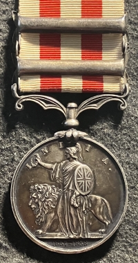 A CLASSIC INDIAN MUTINY “LUCKNOW CASUALTY” MEDAL (DELHI)-(LUCKNOW) To: PETER LYNCH, 1st EUROPEAN BENGAL FUS’. (DIED OF WOUNDS 24th Aug 1857) Liverpool Man. With relation’s Liverpool Rgt WW1 pair.