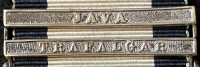 An Outstanding TRAFALGAR & JAVA, two clasp N.G.S. To: JAMES CHAPMAN. A Marine Society orphan boy sailor. Officers’ servant & powder monkey. Served at Trafalgar in HMS Royal Sovereign under Admiral Cuthbert Collingwood.