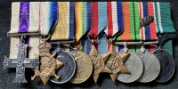 A Superb Somme (1916) MILITARY CROSS, “Hand to Hand”, Revolver Trench Kill Citation, Pte-W/Com, F.H.L.VARCOE. Fought Hill 60, 9th London (Q.V.R’s),10th Midd’x, Lt 2/5th Glouc’ (M.C.) RFC, Obs (10sqd), RAF WW2 (MID 1945) & Air Efficiency.