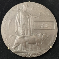 An Historic “Three Casualty Brothers” grouping of Eight medals, Two Plaques, & S.W.Badge. 1914 Trio, K.I.A. Neuve Chapelle, (2/Wilts), Pair, K.I.A. Vimy Ridge, (1st Wilts) 1914-15 Trio, (7/Royal Dublin Fus). Serious Wound, Gallipoli,