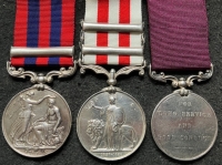 An Ultra Rare Victorian Trio. I.G.S. (PERSIA) & Indian Mutiny (DEFENCE OF LUCKNOW)-(LUCKNOW) L.S.G.C. Q.M.Sgt. G. ILIFFE, 78th HIGHrs (2nd Seaforths) Wounded 23rd Sept 1857,At The Battle of Alambagh (LUCKNOW).
